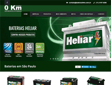 Tablet Screenshot of baterias0km.com.br